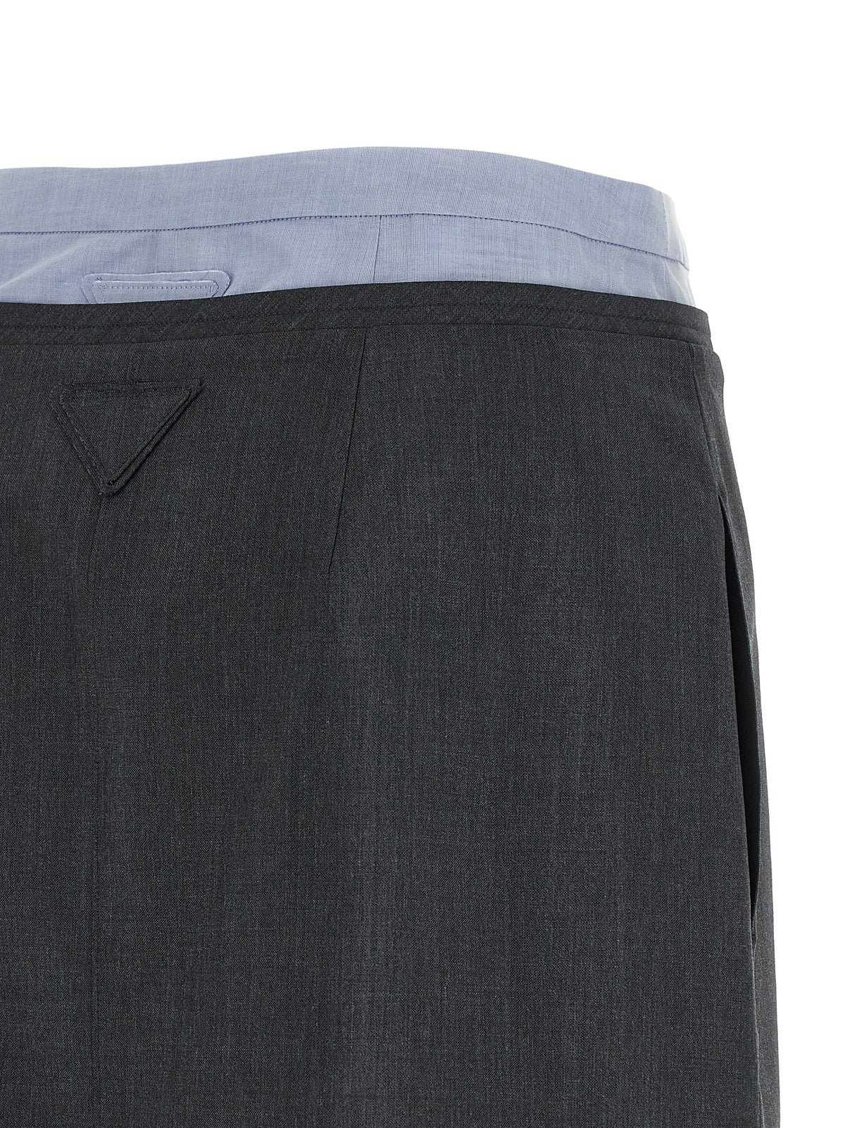 PRADA Double Layer Skirt Grey