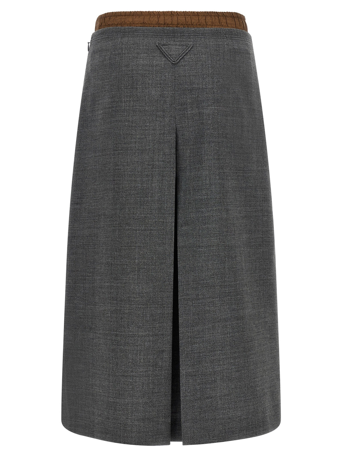 PRADA Double Layer Skirt Grey