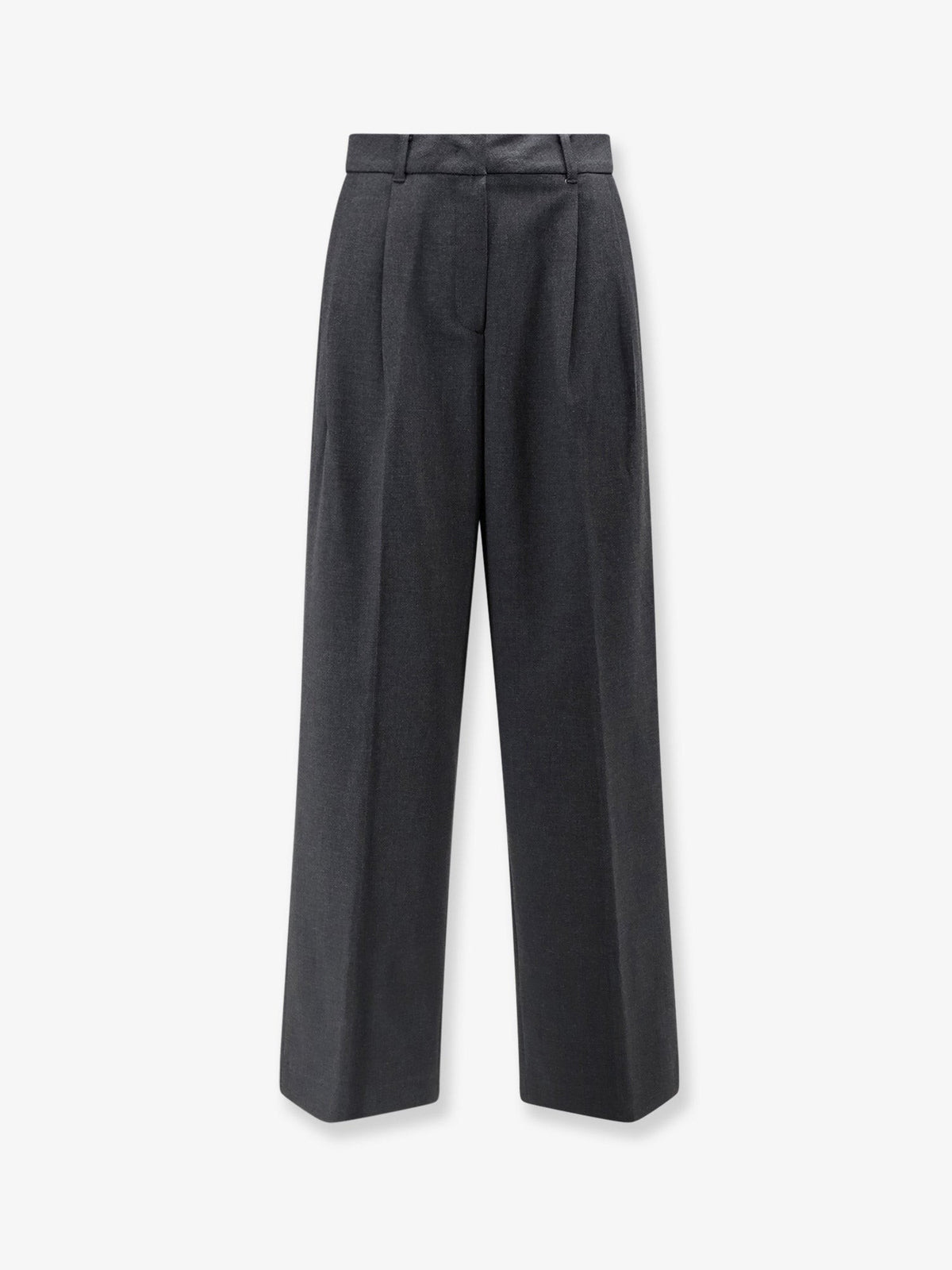 DUNST Women's Double Pleated Trousers Grey