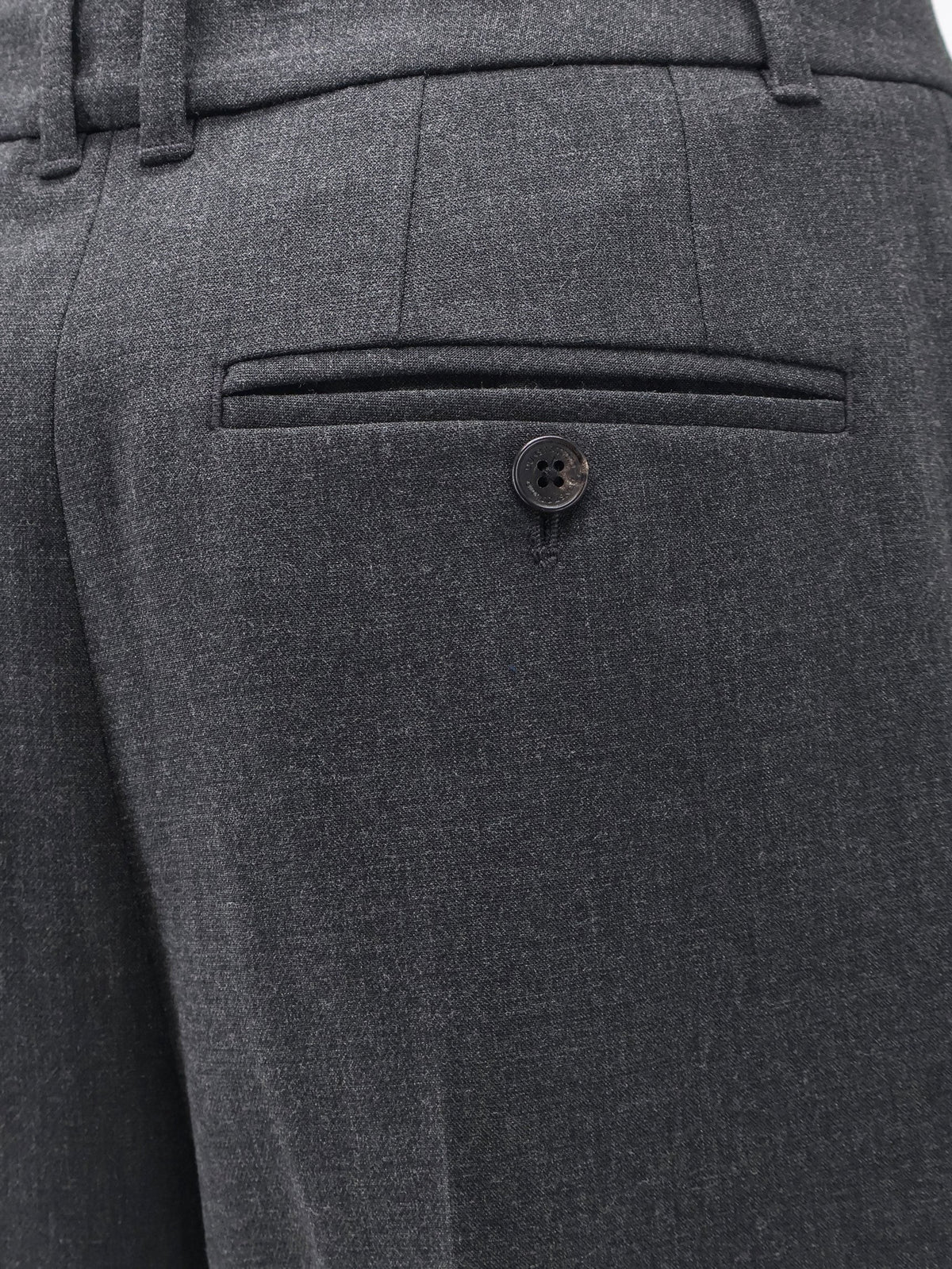 DUNST Women's Double Pleated Trousers Grey