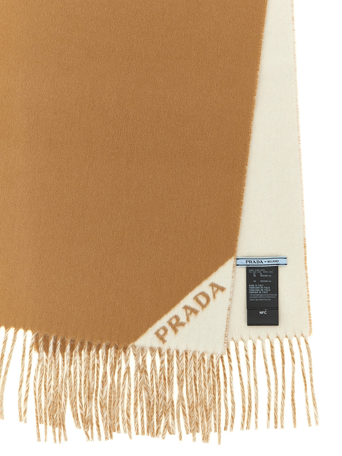 PRADA Double Sided Scarf Gold