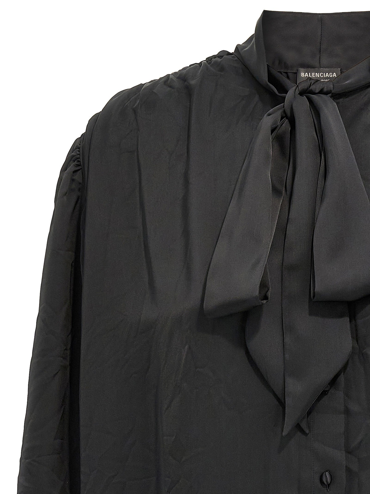 Balenciaga Double Sleeve Shirt Black