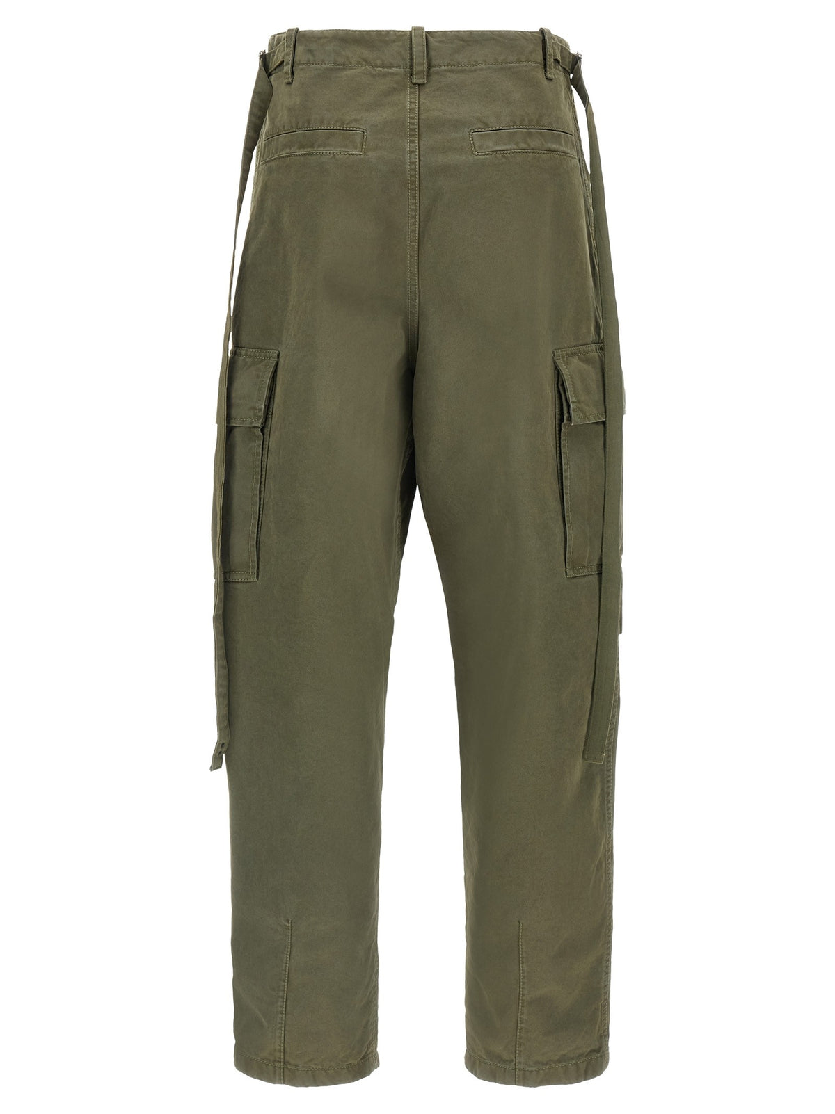 Fendi Double Stitch Embroidery Pants Green, view 2