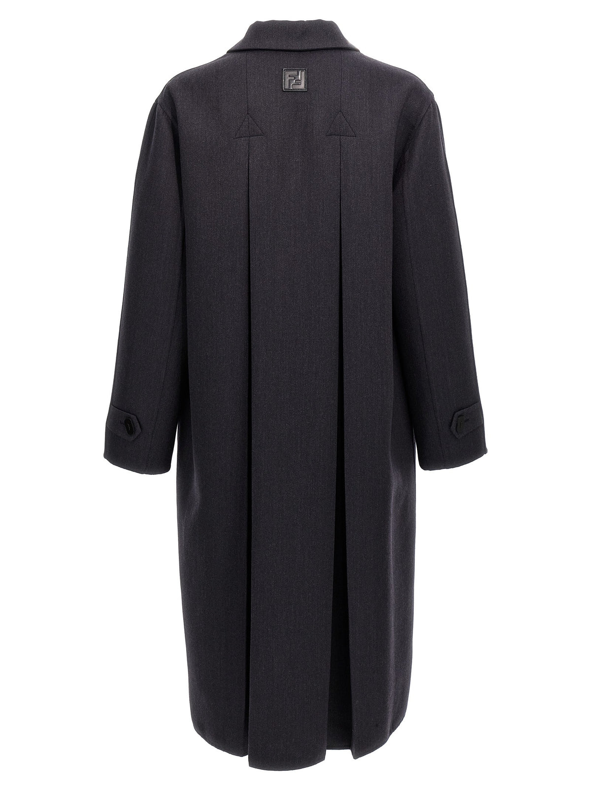 Fendi Double Wool Coat Blue