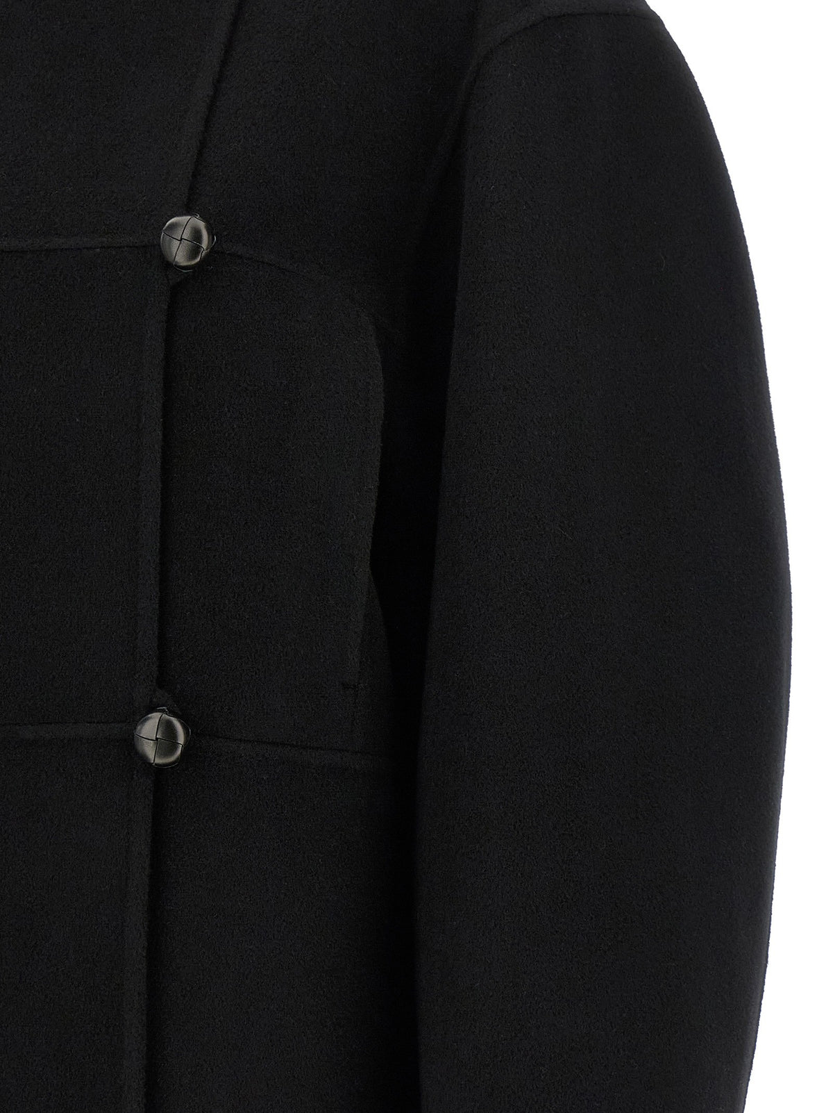 Rohe Double Wool Coat Black