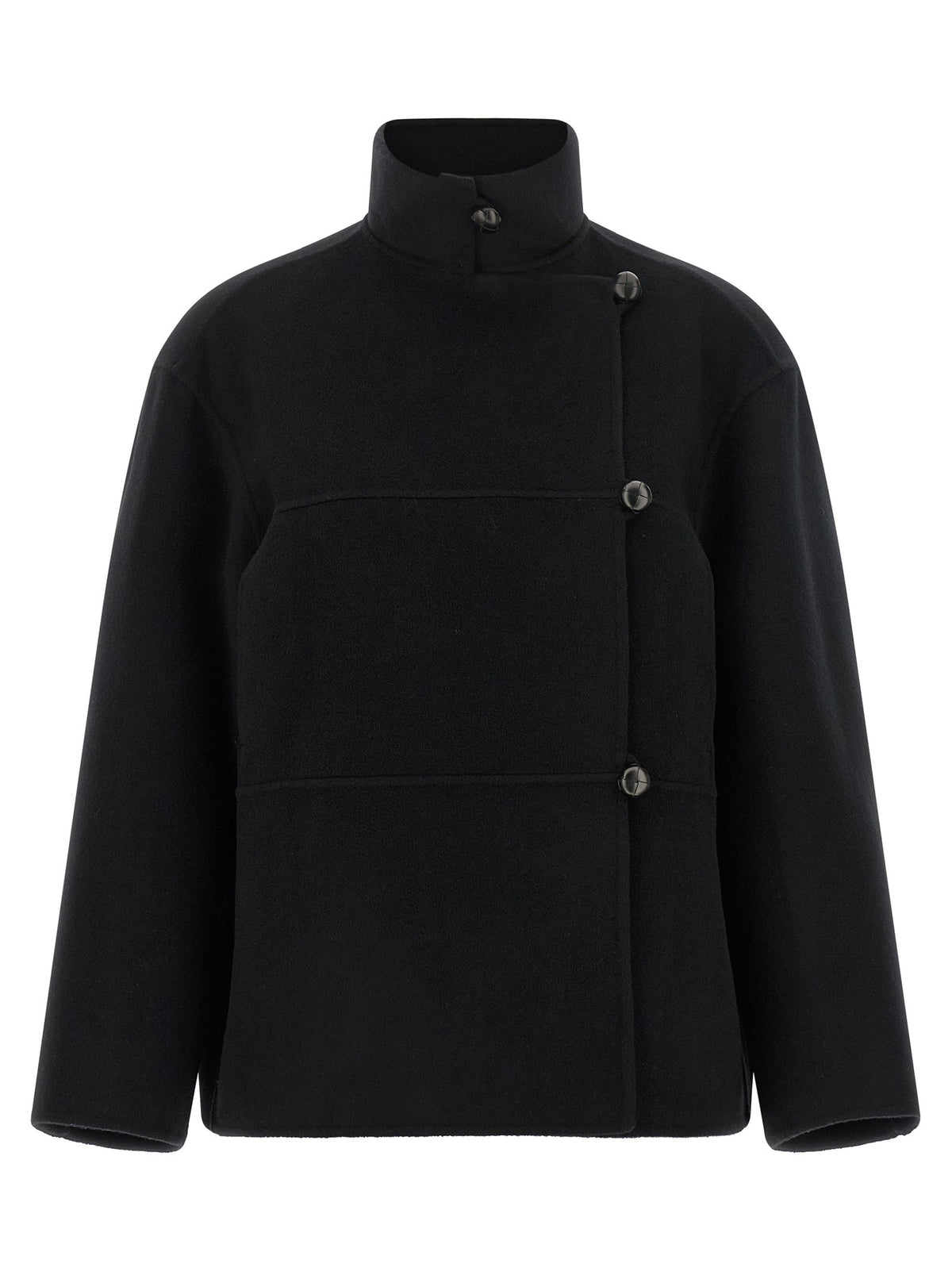 Rohe Double Wool Coat Black