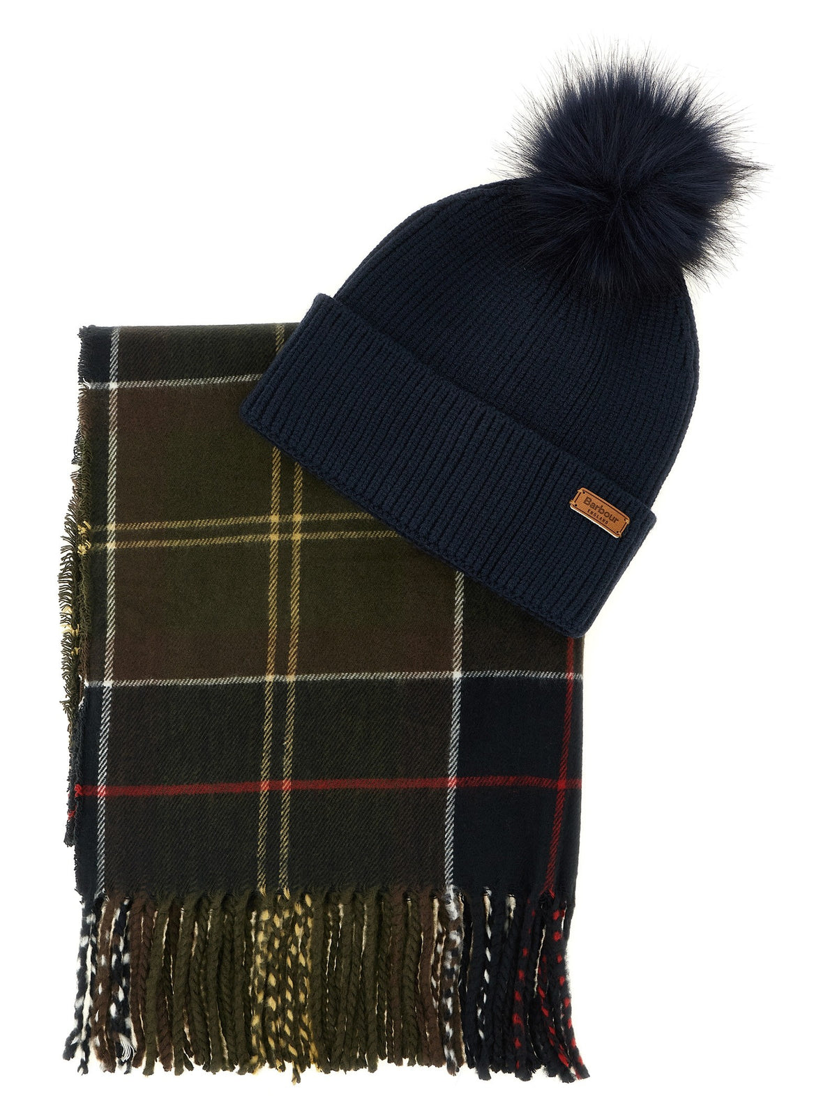 Barbour Dover &amp; Haile Set: Cap + Scarf Gold