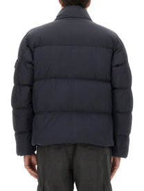 Stone Island Men's Down Jacket Crinckle Reps Blue