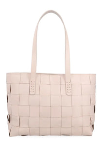 Dragon Diffusion women’s borsa japan tote beige made of beige woven leather with structured handles and minimalist design