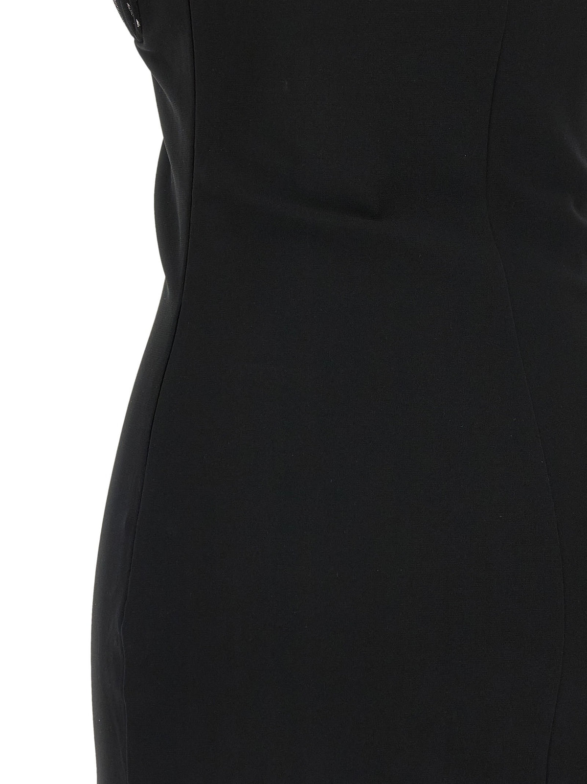 Nensi Dojaka Draped Padded Cup Mini Dress Black