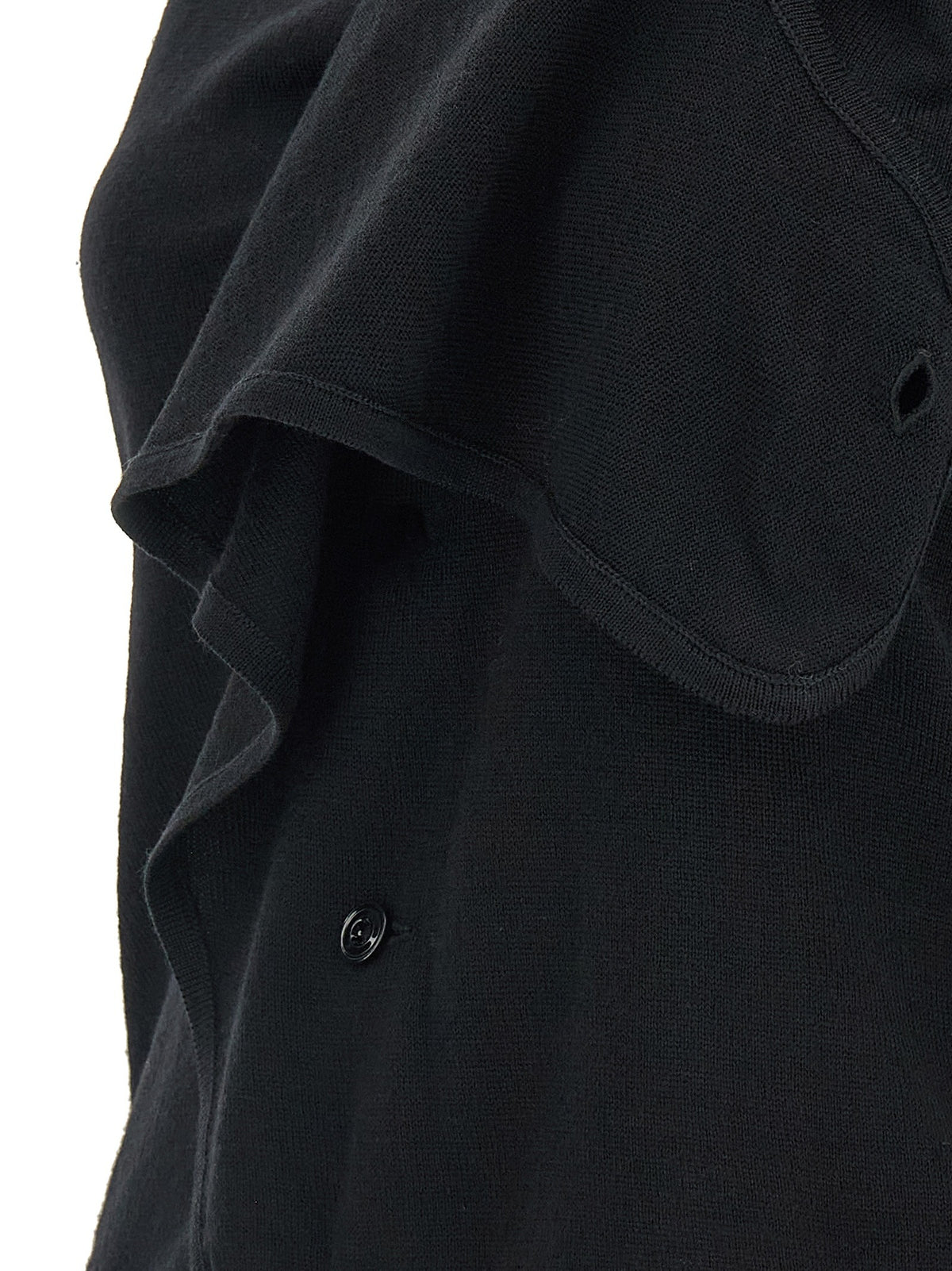 Lemaire Draped Panel Vest Black