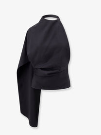 Rohe Women's Draped Wool Top Grey