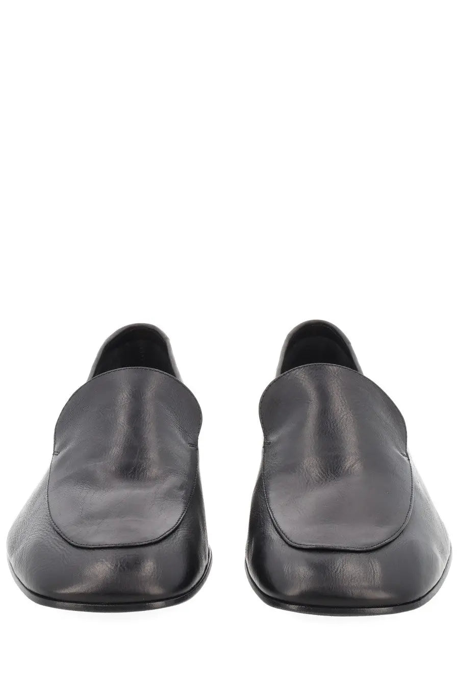 Dries Van Noten men’s mocassino in pelle black leather loafers with sleek minimalist design and subtle stitching details