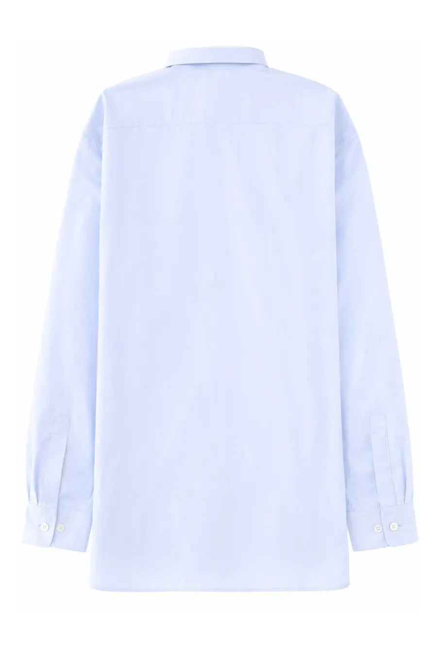 Dries Van Noten men’s shirt croom blue light blue long-sleeved button-down shirt with classic collar and cuffs