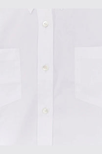 Dries Van Noten women’s cheers cotton shirt white with crisp fabric and subtle stitching in a button-down style