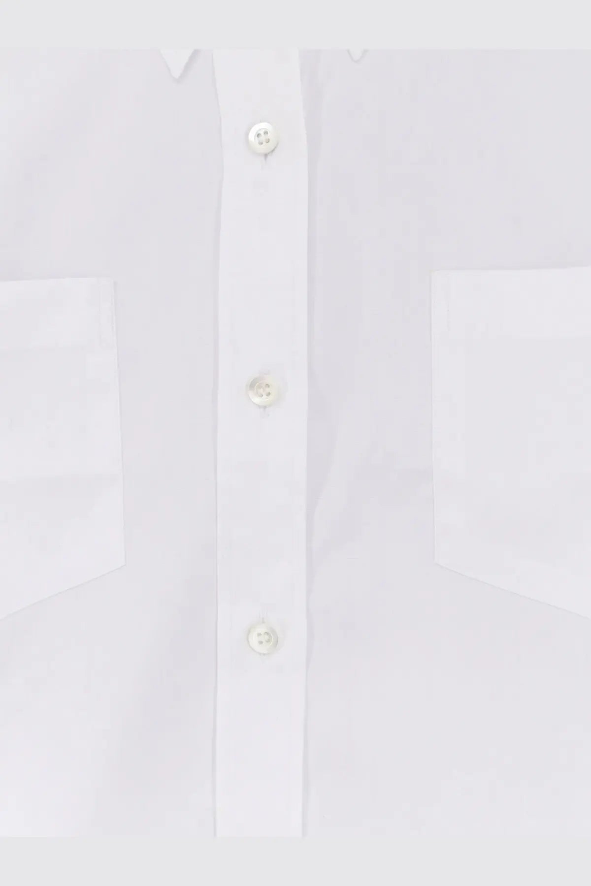 White button-down cheers cotton shirt by dries van noten with crisp fabric and subtle stitching in white