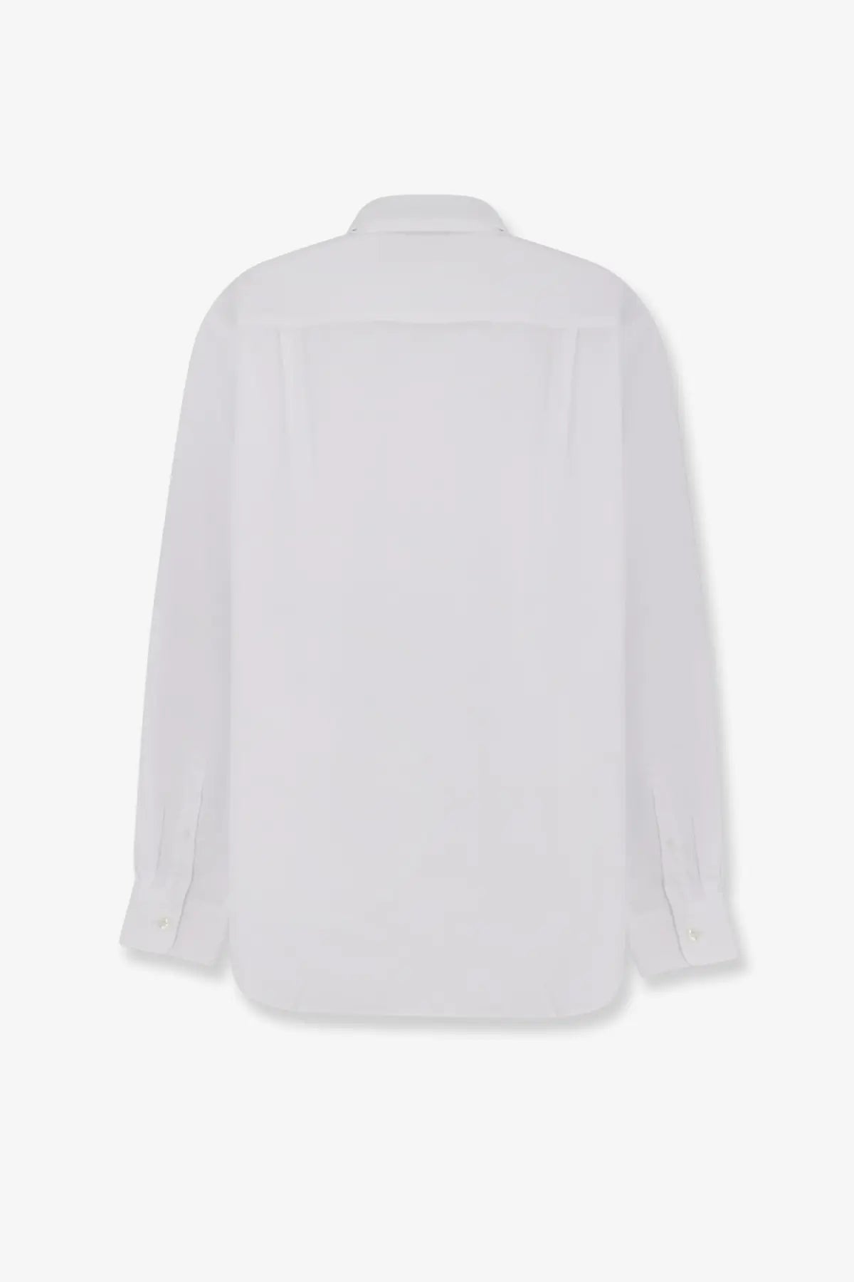 Dries Van Noten women’s white cotton shirt with long sleeves classic collar and neatly stitched seams