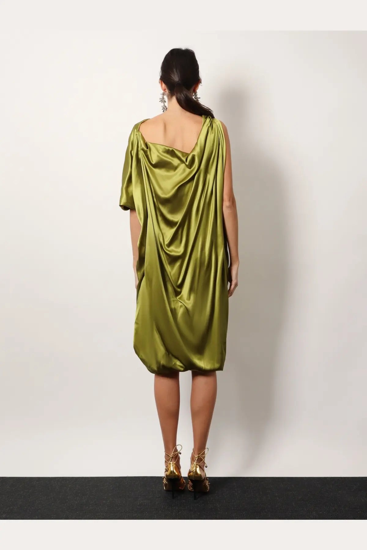 Dries Van Noten Women's Dalant Silk Dress Green