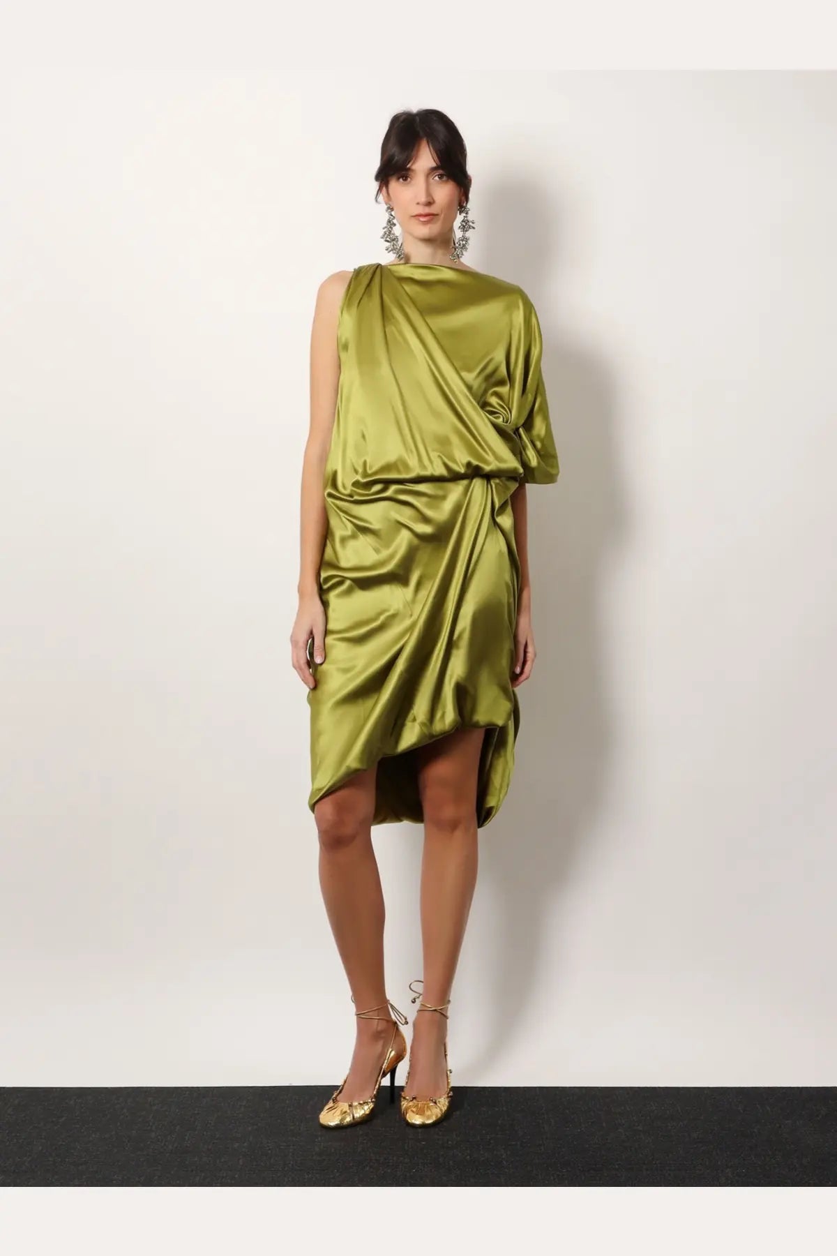 Dries Van Noten Women's Dalant Silk Dress Green