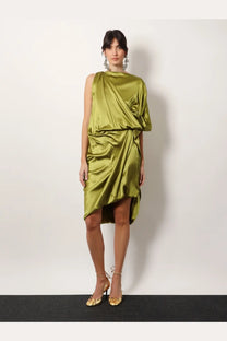 Dries Van Noten Women's Dalant Silk Dress Green