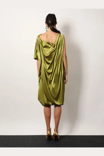 Dries Van Noten Women's Dalant Silk Dress Green