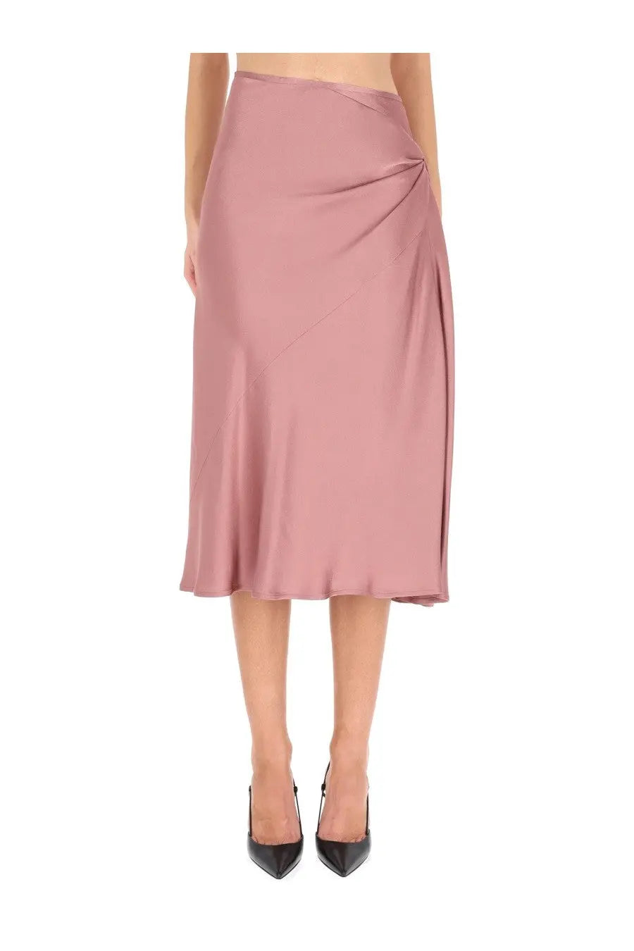 Dries Van Noten Women's Draped Midi Skirt Blue