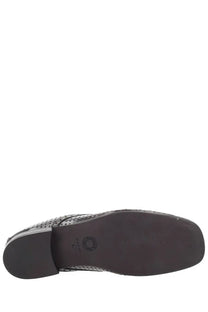 Dries Van Noten women’s brown leather loafer with perforated detailing and durable rubber sole