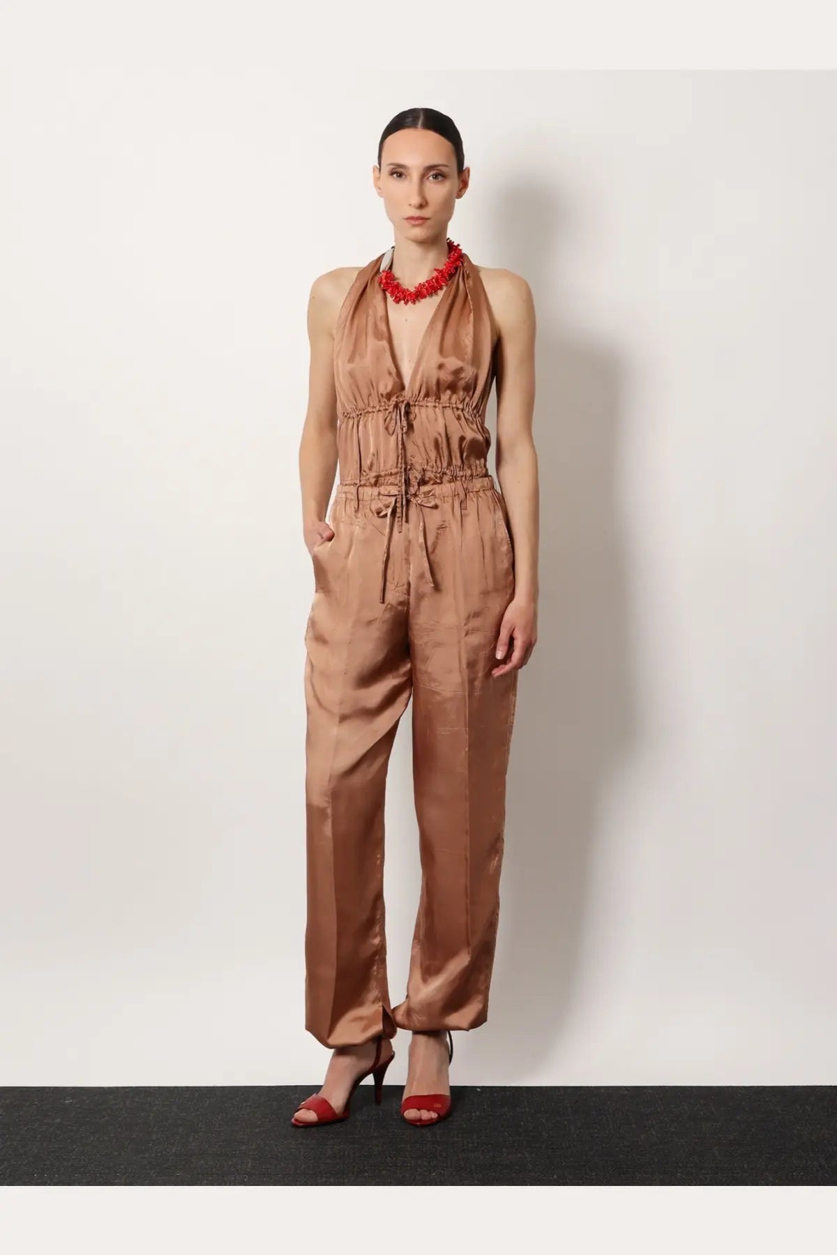 Dries Van Noten Women's Penra Viscose Trousers Grey