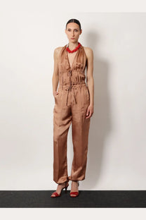 Dries Van Noten Women's Penra Viscose Trousers Grey