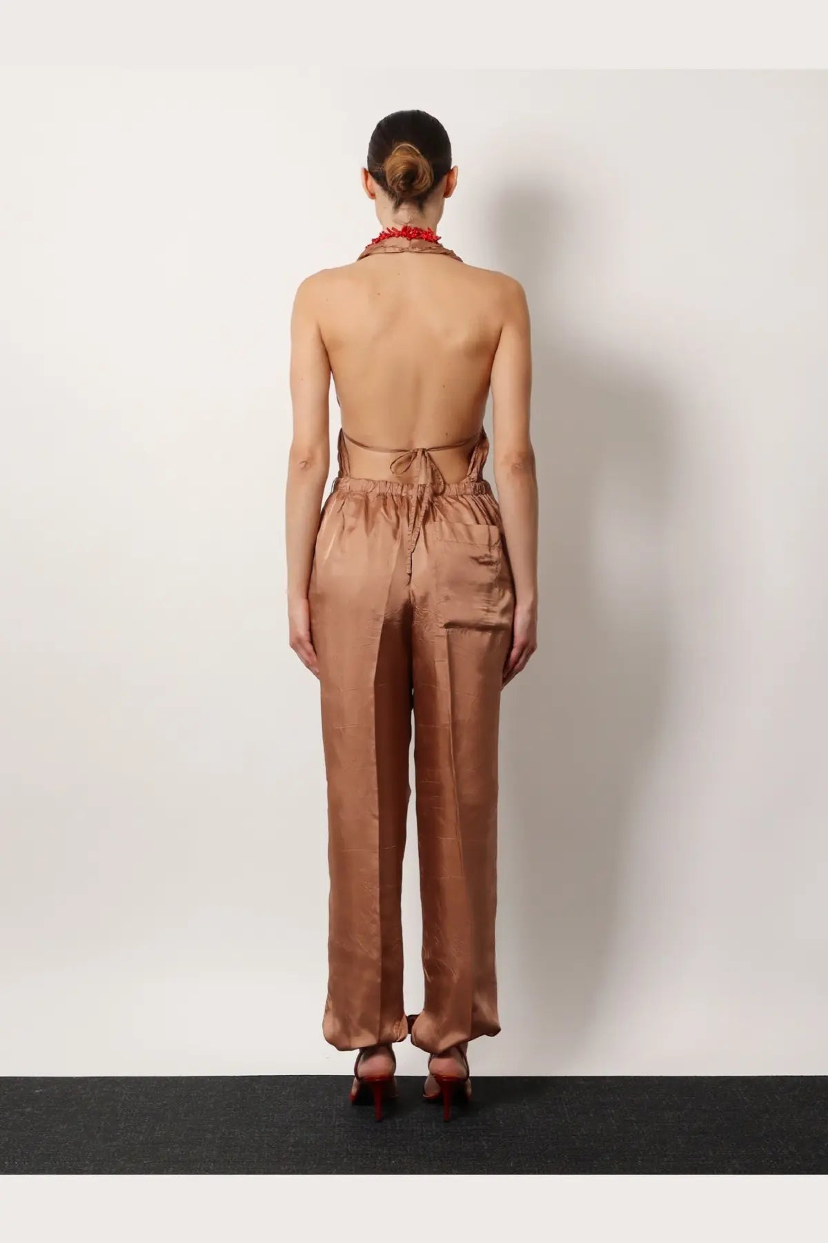 Dries Van Noten Women's Penra Viscose Trousers Grey