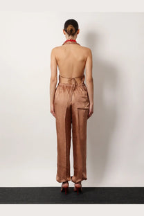 Dries Van Noten Women's Penra Viscose Trousers Grey