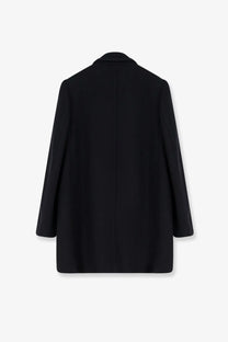 Dries van noten women’s rebela black wool blend tailored blazer with sleek minimalist design and structured shoulders