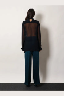 Dries Van Noten Women's Viscose Shirt Blue