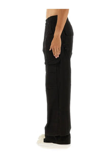 Drkshdw men’s cargo pants stefan black with multiple pockets and relaxed wide leg cut in durable fabric