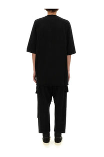 Drkshdw men’s black oversized cotton t-shirt with short sleeves and relaxed fit