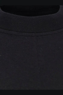 Drkshdw mens black cotton crewneck t-shirt with ribbed collar and smooth fabric for casual wear