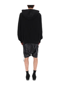 Drkshdw men’s felpa con cappuccio oversize black hoodie with relaxed fit and ribbed cuffs in soft fabric