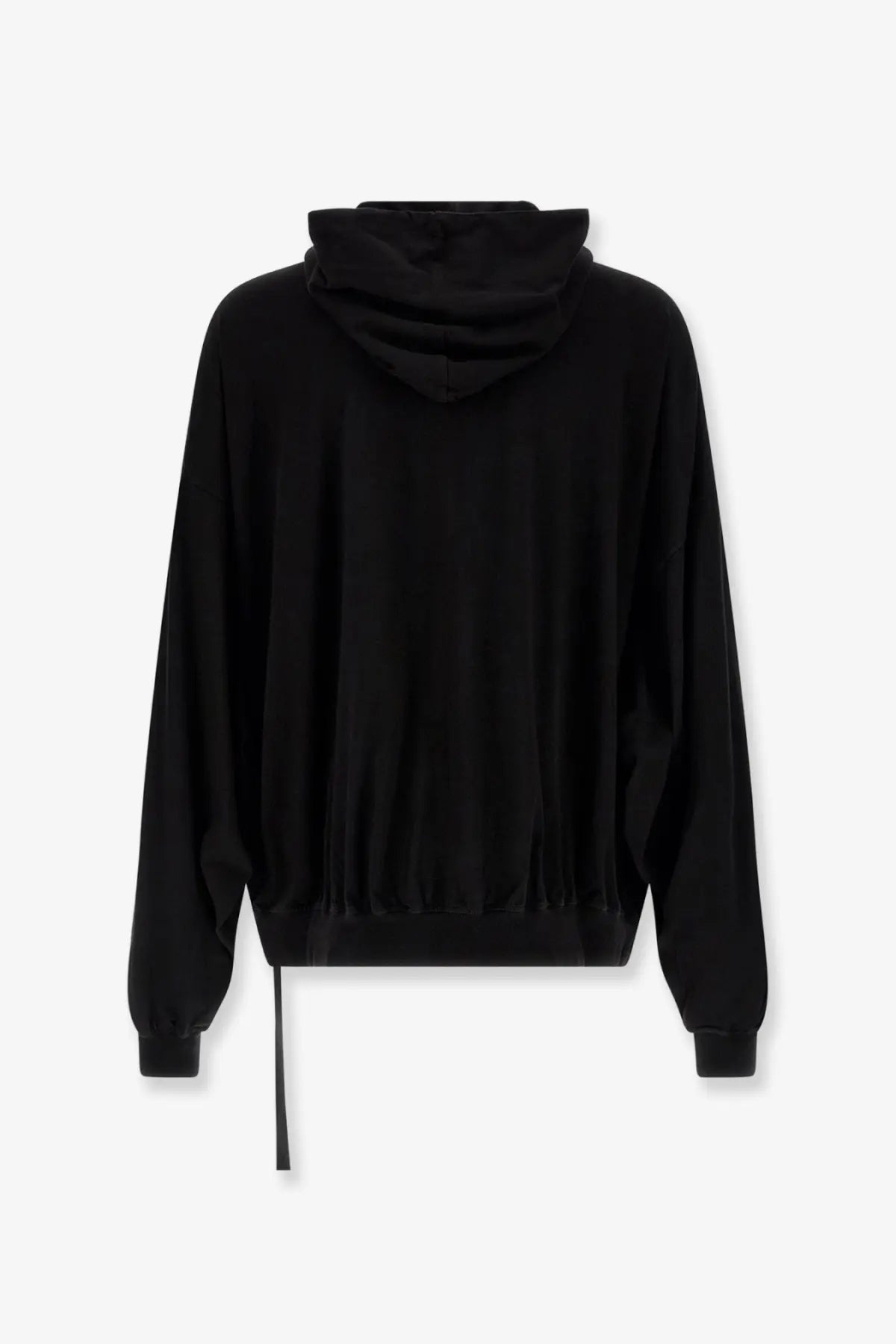 Drkshdw men’s hun certified cotton sweatshirt black with relaxed oversized fit and ribbed cuffs