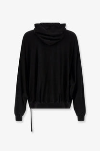 Drkshdw men’s hun certified cotton sweatshirt black with relaxed oversized fit and ribbed cuffs