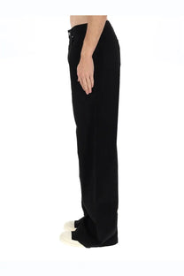 Drkshdw men’s jeans geth black wide-leg trousers with sleek minimalist design and subtle stitching details