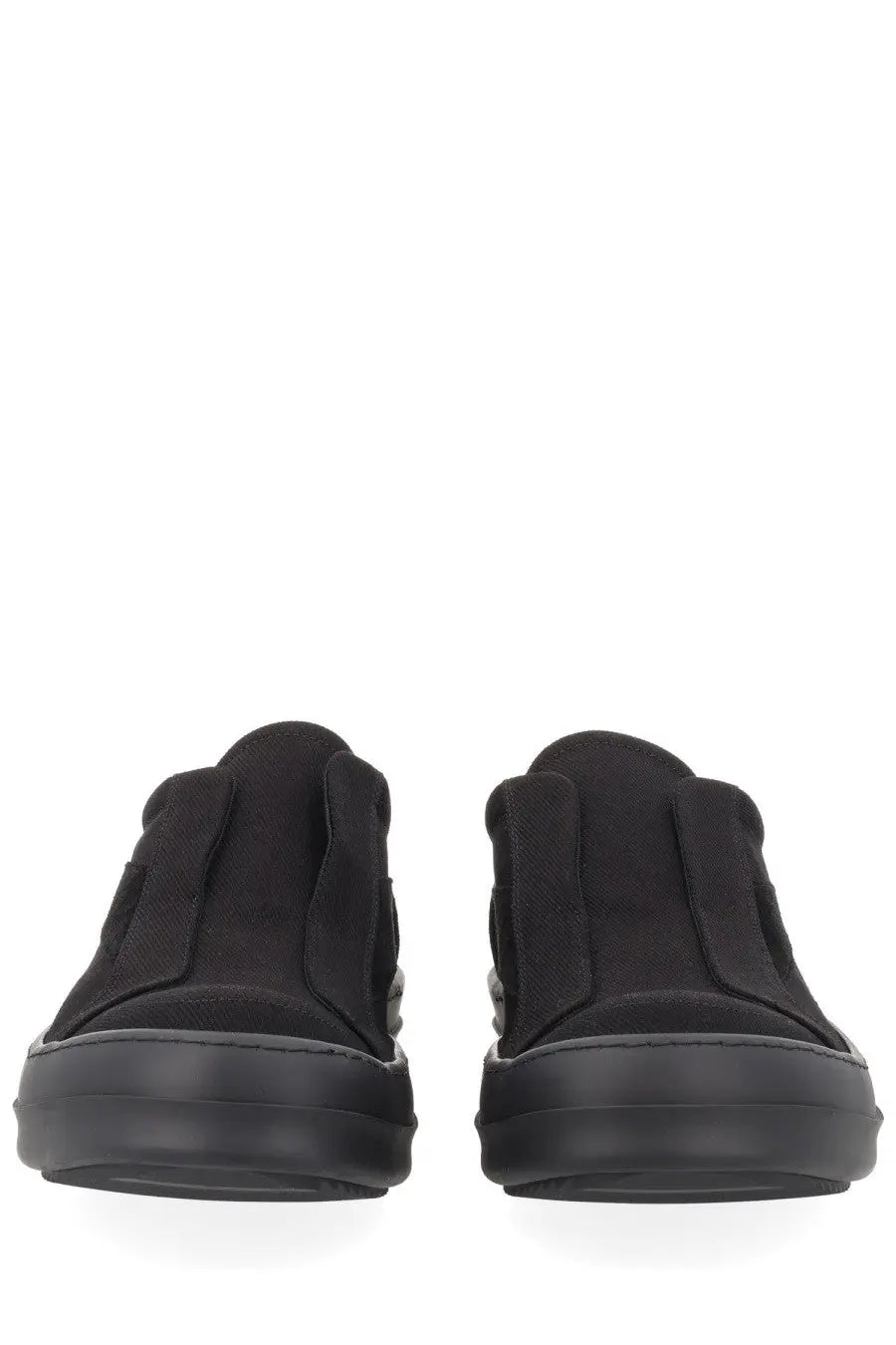 Drkshdw men’s laceless vintage sneaks sneaker black with slip-on design and thick rubber soles