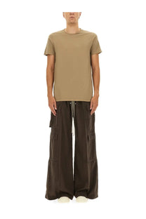 Beige DRKSHDW men’s short-sleeved level shirt with crew neck and relaxed fit in soft breathable fabric