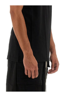 Drkshdw men’s level shirt black sleeveless top with relaxed fit and subtle side seam detailing