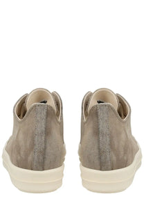 Beige suede low-top drkshdw men’s low sneaks sneaker with white rubber sole for casual wear