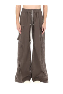 Drkshdw men’s pantalone cargo jumbo belas brown brown cargo pants with drawstring waist and multiple pockets