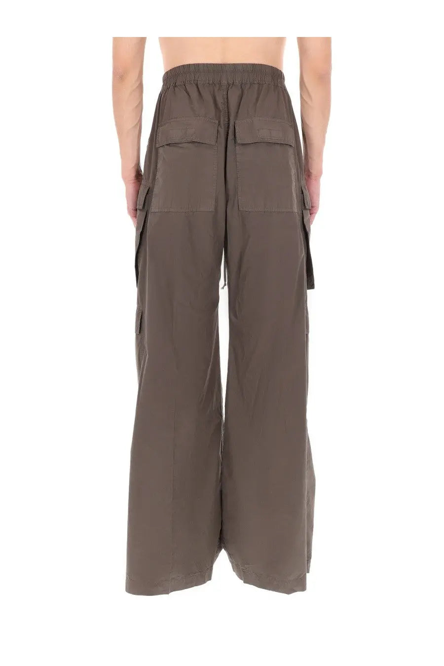 Drkshdw men’s pantalone cargo jumbo belas brown wide leg cargo pants with multiple pockets for casual wear