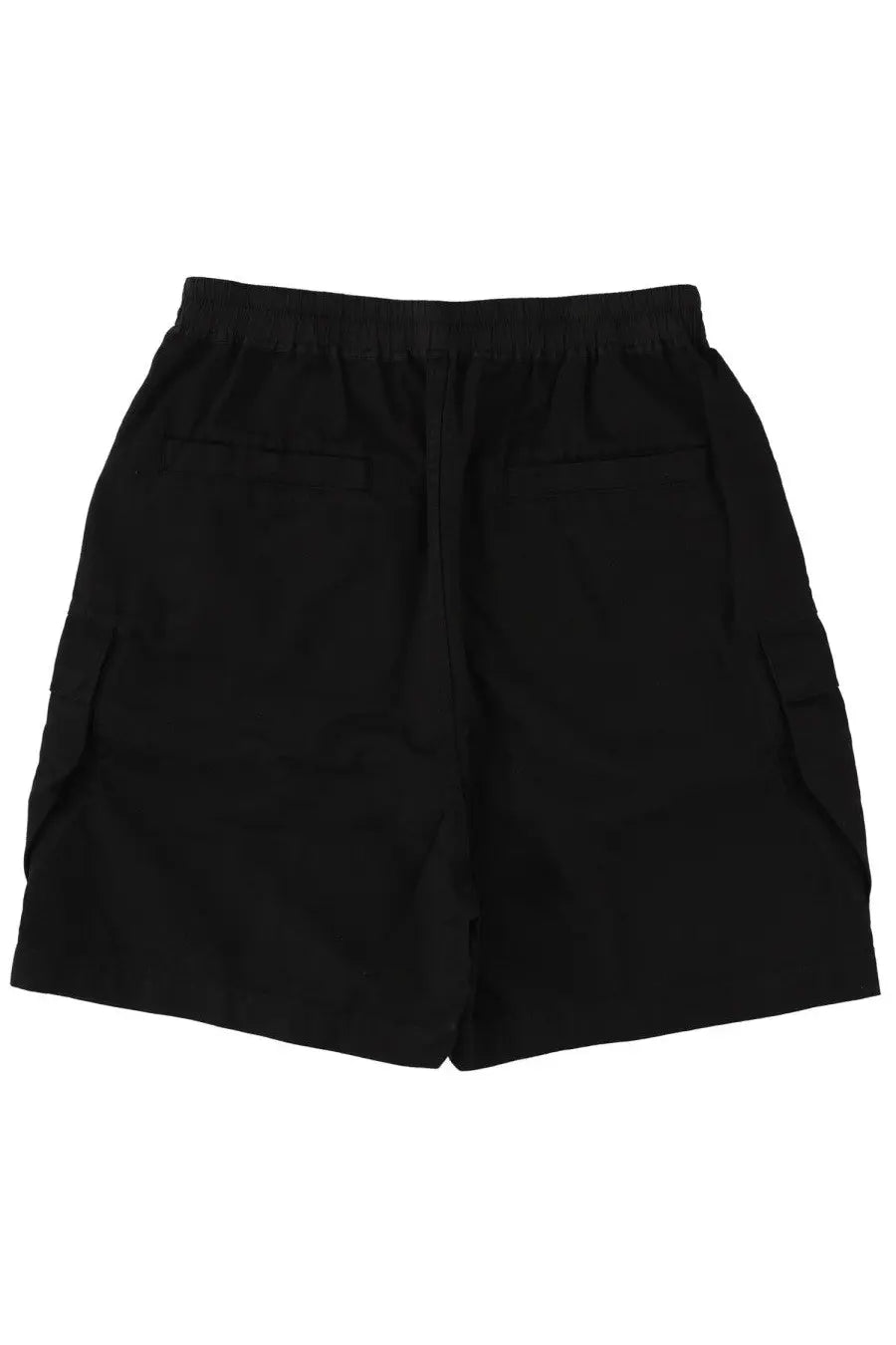 Drkshdw men’s black cargo shorts with elastic waistband and side pockets for casual wear