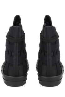 Drkshdw men’s sneaker vegan sneaks black black high-top sneakers with woven textile upper and rubber sole