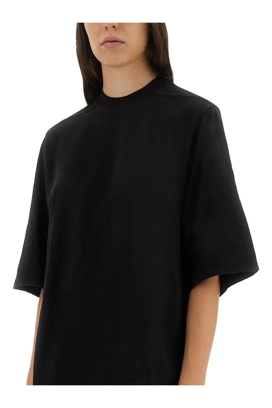 Drkshdw women’s shirt jumbo ss black oversized short-sleeved t-shirt with relaxed fit and soft fabric