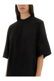 Drkshdw women’s shirt jumbo ss black oversized short-sleeved t-shirt with relaxed fit and soft fabric
